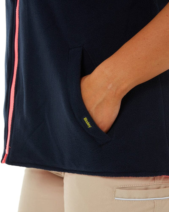 Womens Taped Hi Vis 5 In 1 Rain Jacket - Pink/Navy - AJP Industrial Supplies - bisley - bkl6975 - tt21 - 6