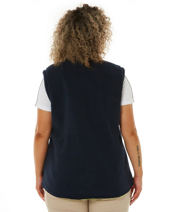 Womens Taped Hi Vis 5 In 1 Rain Jacket - Yellow/Navy - AJP Industrial Supplies - bisley - bkl6975 - tt04 - 6