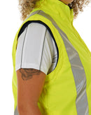 Womens Taped Hi Vis 5 In 1 Rain Jacket - Yellow/Navy - AJP Industrial Supplies - bisley - bkl6975 - tt04 - 6
