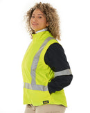 Womens Taped Hi Vis 5 In 1 Rain Jacket - Yellow/Navy - AJP Industrial Supplies - bisley - bkl6975 - tt04 - 6