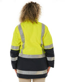 Womens Taped Hi Vis 5 In 1 Rain Jacket - Yellow/Navy - AJP Industrial Supplies - bisley - bkl6975 - tt04 - 6
