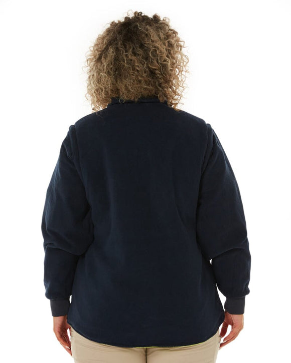 Womens Taped Hi Vis 5 In 1 Rain Jacket - Yellow/Navy - AJP Industrial Supplies - bisley - bkl6975 - tt04 - 6