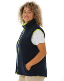 Womens Taped Hi Vis 5 In 1 Rain Jacket - Yellow/Navy - AJP Industrial Supplies - bisley - bkl6975 - tt04 - 6