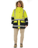 Womens Taped Hi Vis 5 In 1 Rain Jacket - Yellow/Navy - AJP Industrial Supplies - bisley - bkl6975 - tt04 - 6