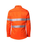 Womens Vented Lightweight Open Front Shirt - Orange - AJP Industrial Supplies - ritemate - rm208v3r - ora - 6