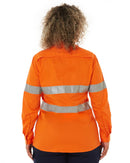 Womens Vented Lightweight Open Front Shirt - Orange - AJP Industrial Supplies - ritemate - rm208v3r - ora - 6