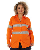 Womens Vented Lightweight Open Front Shirt - Orange - AJP Industrial Supplies - ritemate - rm208v3r - ora - 6