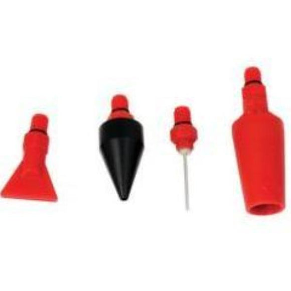 Workquip 4 Pcs Screw Type Nozzle Set For Air Blow Duster Gun 20409A - AJP Industrial Supplies - 20409A