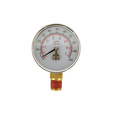 Workquip Pressure Pot Bottom Gauge 1/4" 100PSI Replacement Part 06364 - BP - AJP Industrial Supplies - 06364 - BP