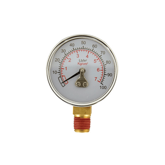 Workquip Pressure Pot Bottom Gauge 1/4" 100PSI Replacement Part 06364 - BP - AJP Industrial Supplies - 06364 - BP